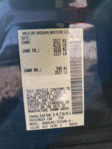 2017 NISSAN ALTIMA 2.5 - 1N4AL3AP3HC147695