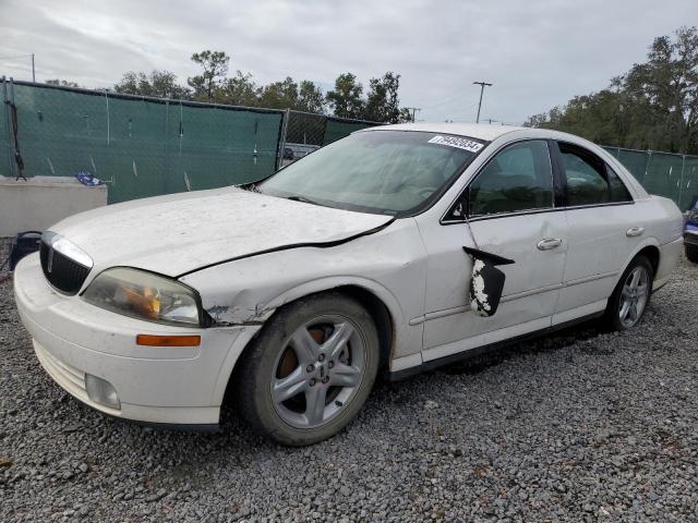 LINCOLN LS 2002 white  gas 1LNHM86S52Y605923 photo #1