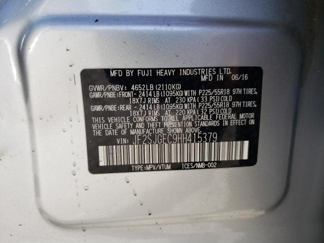 2017 SUBARU FORESTER JF2SJGEC9HH415379