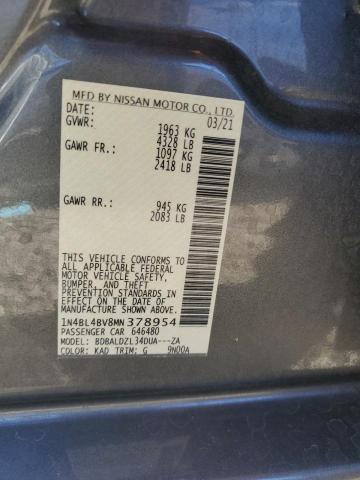 2021 NISSAN ALTIMA S - 1N4BL4BV8MN378954