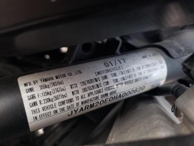 2017 YAMAHA FZ07A JYARM20E0HA000620