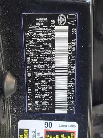 2016 TOYOTA COROLLA L - 2T1BURHE9GC599997