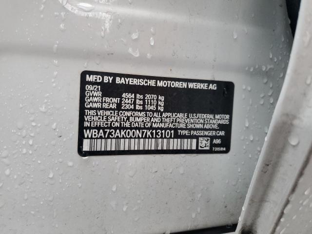 2022 BMW 228XI - WBA73AK00N7K13101