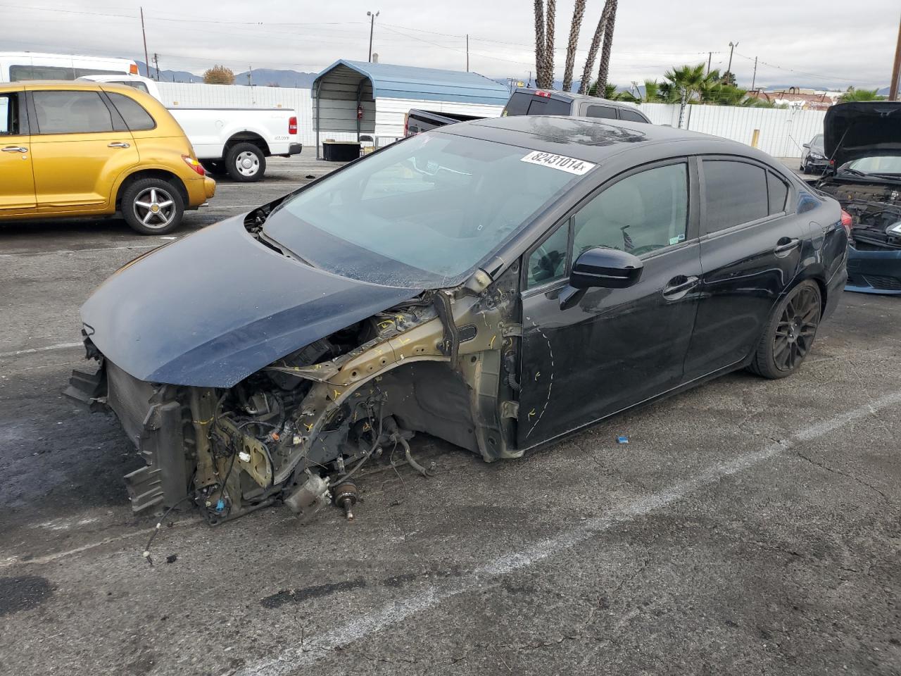 Lot #3033462085 2015 HONDA CIVIC EXL