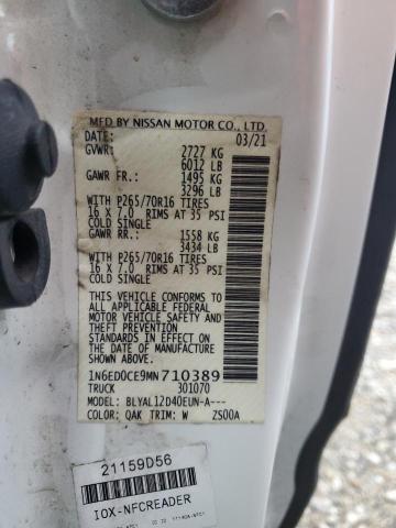 2021 NISSAN FRONTIER S - 1N6ED0CE9MN710389