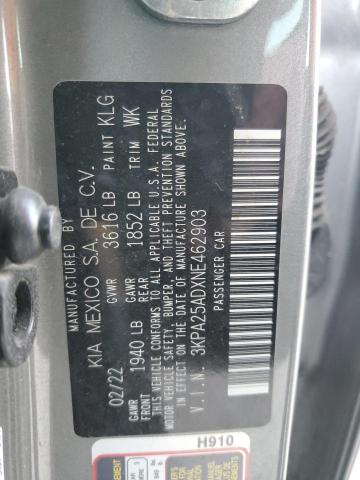 2022 KIA RIO S - 3KPA25ADXNE462903