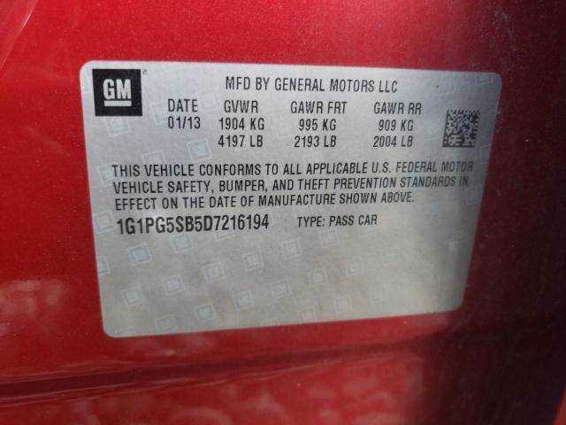 VIN 1G1PG5SB5D7216194 2013 CHEVROLET CRUZE no.12