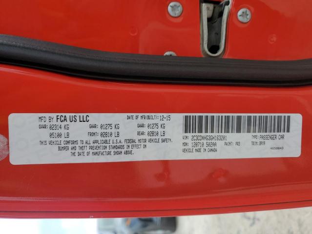 2016 DODGE CHARGER SX - 2C3CDXHG3GH163201