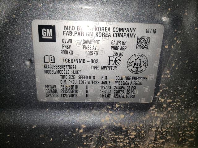 2019 BUICK ENCORE PRE - KL4CJESB8KB778974