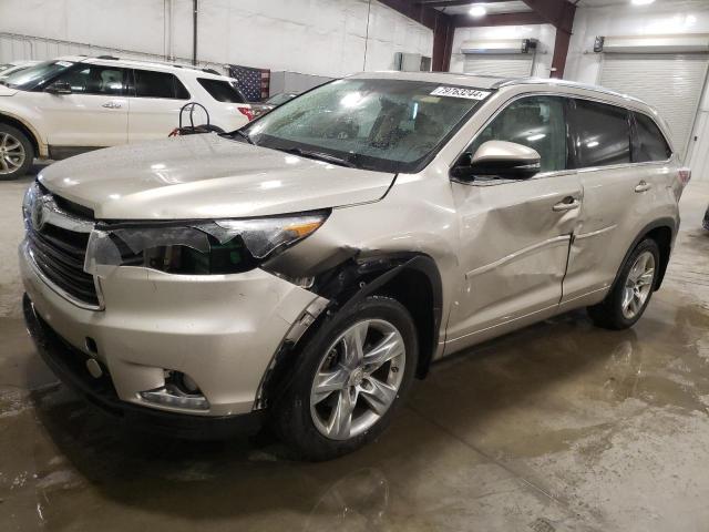 VIN 5TDDKRFH2FS154633 2015 Toyota Highlander, Limited no.1