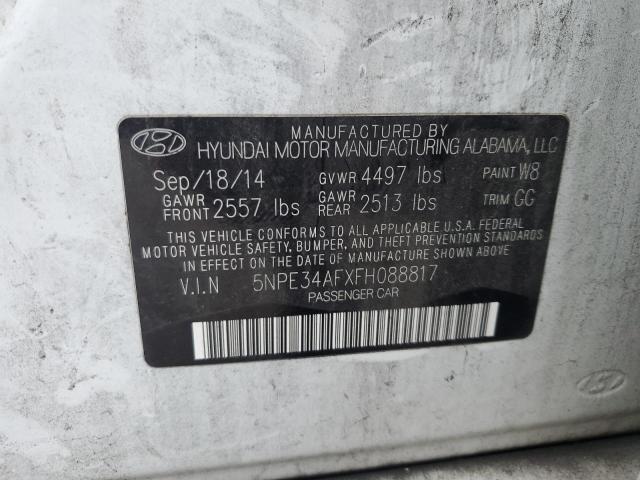 2015 HYUNDAI SONATA SPO - 5NPE34AFXFH088817