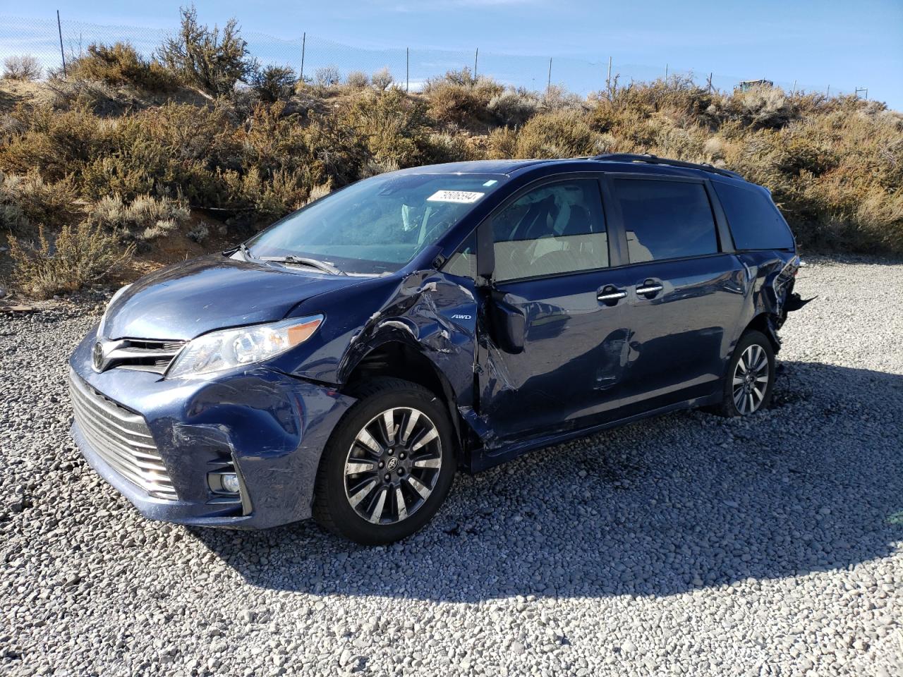 Lot #2977398870 2020 TOYOTA SIENNA XLE