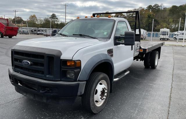 FORD F550 SUPER 2008 white chassis diesel 1FDAF56R38EE56977 photo #3