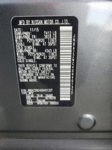 2016 INFINITI QX80 - JN8AZ2NC4G9401327