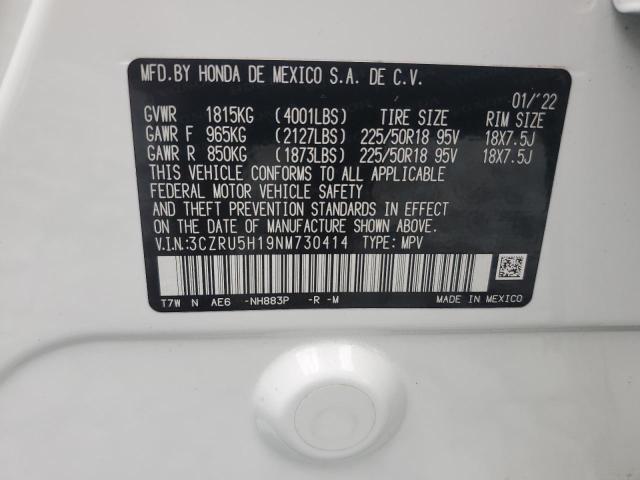 2022 HONDA HR-V SPORT - 3CZRU5H19NM730414