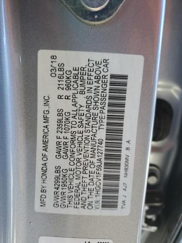 2018 HONDA ACCORD EXL - 1HGCV1F59JA127740