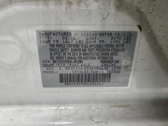 2016 NISSAN VERSA NOTE - 3N1CE2CP0GL401261