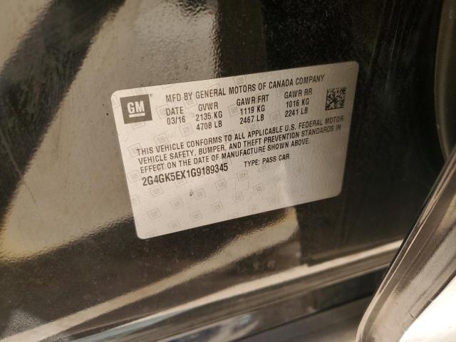 2016 BUICK REGAL 2G4GK5EX1G9189345