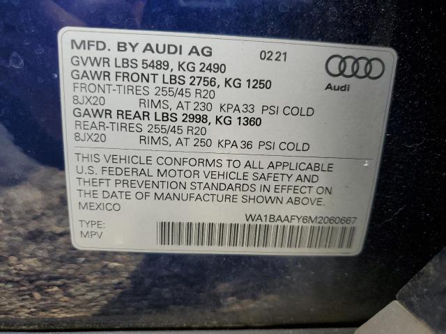 2021 AUDI Q5 PREMIUM - WA1BAAFY6M2060667