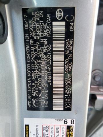 2018 TOYOTA CAMRY L - JTNB11HK4J3031765