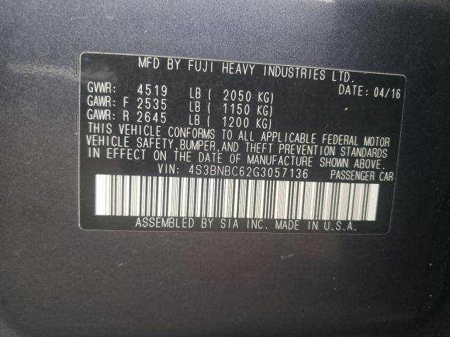 2016 SUBARU LEGACY 2.5 - 4S3BNBC62G3057136