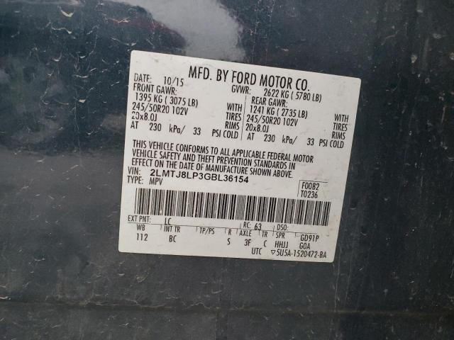 2016 LINCOLN MKX RESERV - 2LMTJ8LP3GBL36154