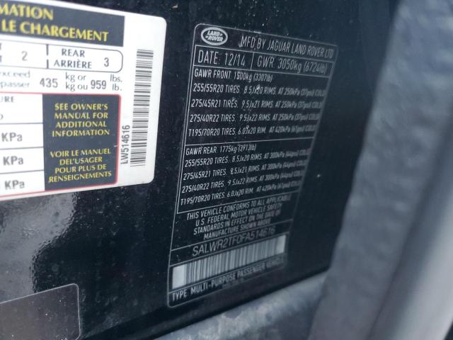 2015 LAND ROVER RANGE ROVE SALWR2TF0FA514616