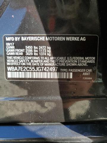 VIN WBA7E2C55JG742497 2018 BMW 7 SERIES no.13