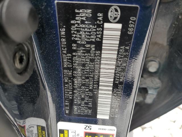 2019 TOYOTA CAMRY L - 4T1B11HK6KU832516