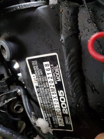 2005 HONDA CBR600 RR JH2PC370X5M202168