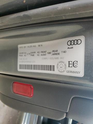 2017 AUDI A4 PROGRES WAUBNAF45HN021223