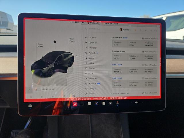 7SAYGDEE4NF368655 2022 TESLA MODEL Y
