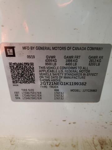 2019 GMC SIERRA C25 2GT21NEG1K1199382
