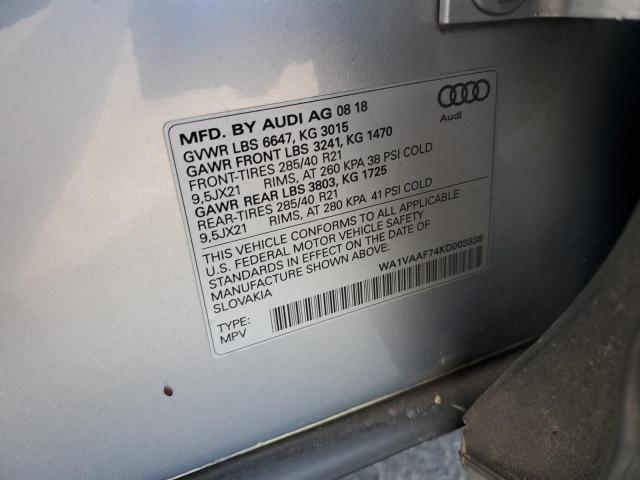 2019 AUDI Q7 PRESTIG - WA1VAAF74KD003938