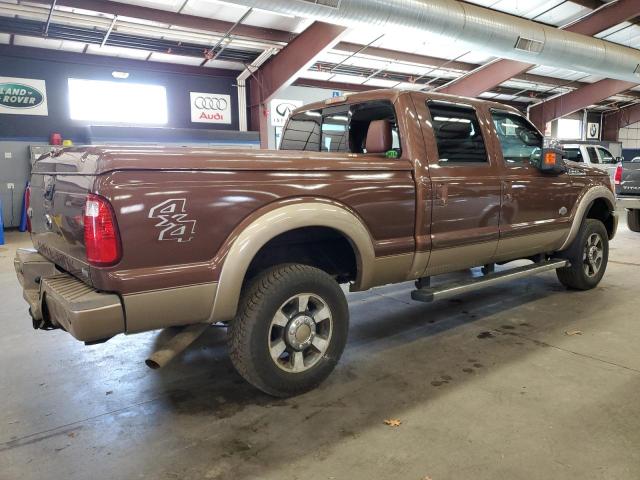 FORD F350 SUPER 2011 brown crew pic gas 1FT8W3B66BEB35588 photo #4