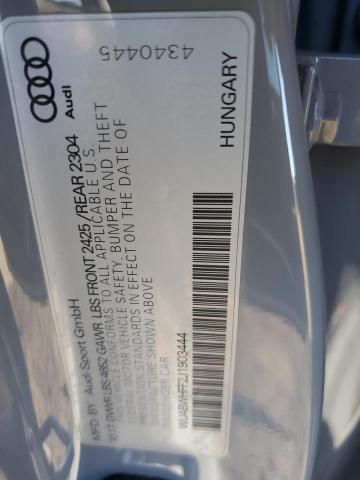 2018 AUDI RS3 WUABWHFF2J1903444