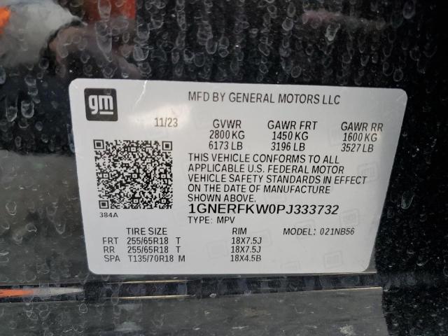 VIN 1GNERFKW0PJ333732 2023 CHEVROLET TRAVERSE no.13