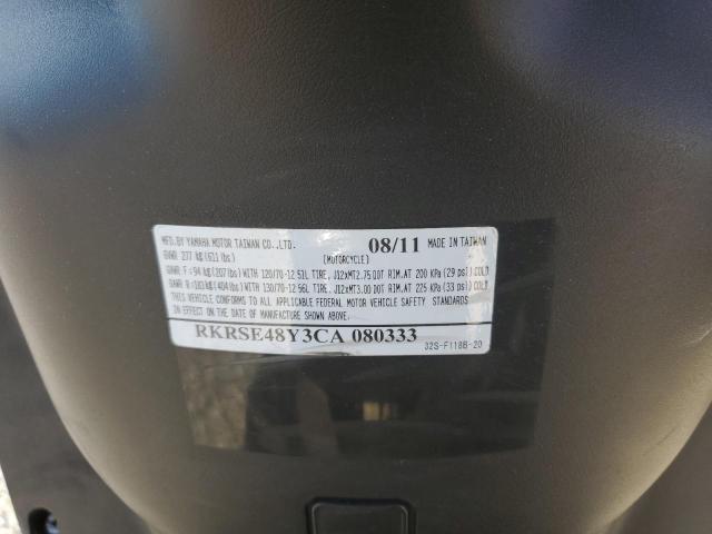 2012 YAMAHA YW125 RKRSE48Y3CA080333