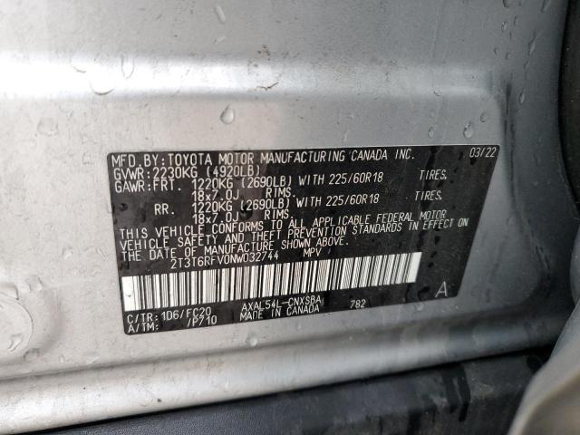 2022 TOYOTA RAV4 SE - 2T3T6RFV0NW032744