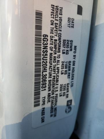 2017 CHEVROLET CAPRICE PO 6G3NS5U20HL306931