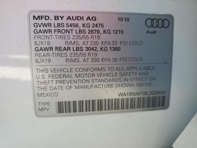 VIN WA1BNAFY9L2029402 2020 AUDI Q5 no.13