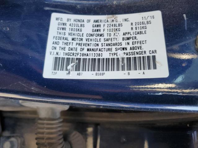 2017 HONDA ACCORD LX - 1HGCR2F38HA113380
