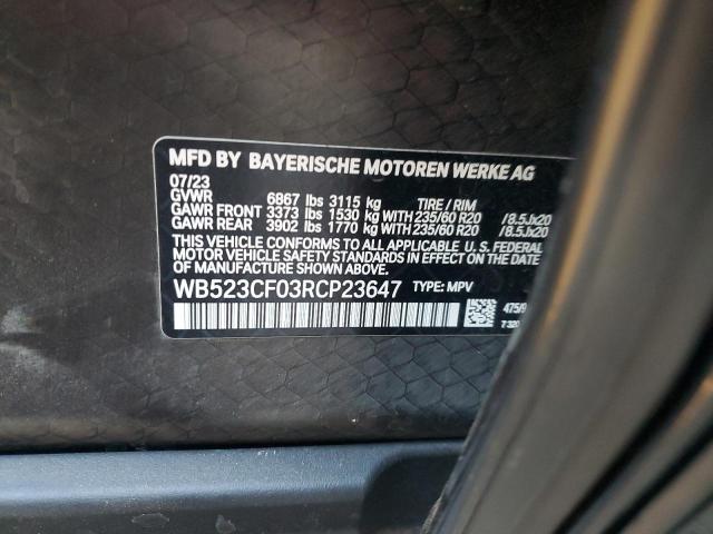 2024 BMW IX XDRIVE5 WB523CF03RCP23647
