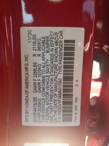 2021 HONDA ACCORD SPO - 1HGCV1F34MA017083