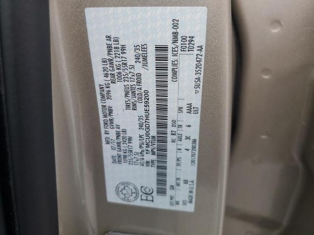 2017 FORD ESCAPE SE - 1FMCU0GD7HUE59200