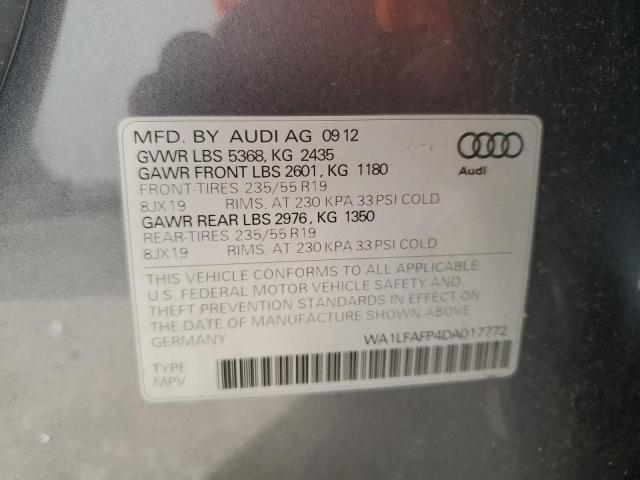 VIN WA1LFAFP4DA017772 2013 AUDI Q5 no.14