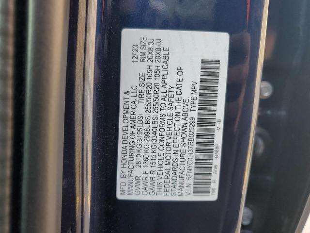 2024 HONDA PILOT SPOR 5FNYG1H37RB029299