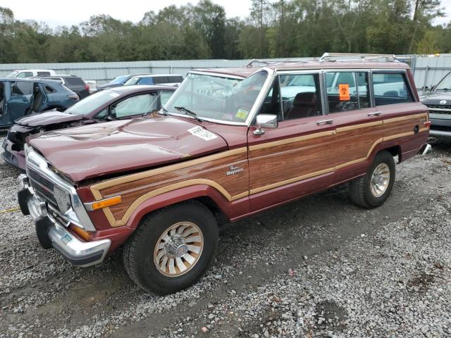 JEEP GRAND WAGO 1986 burgundy  gas 1JCNJ15U6GT029563 photo #1