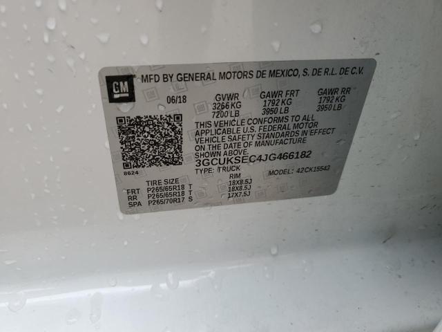 2018 CHEVROLET SILVERADO - 3GCUKSEC4JG466182