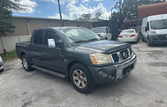 NISSAN TITAN XE 2004 gray crew pic gas 1N6AA07A64N547621 photo #1